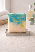 SOAPHERA Ylang Ylang natural handmade soap bar for dry and sensitive skin, deeply nourishing and softening, 110g, made in the UK