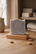 Almond Shell Scrub natural exfoliating peppermint soap bar handmade by SOAPHERA UK