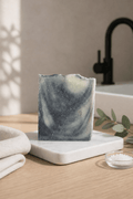 SOAPHERA Pure Energy for Men peppermint and lemon natural soap bar with dual clay formula
