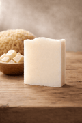 Pure Shea Soap Bar fragrance free five ingredient natural soap for sensitive face and body skin handmade by SOAPHERA UK
